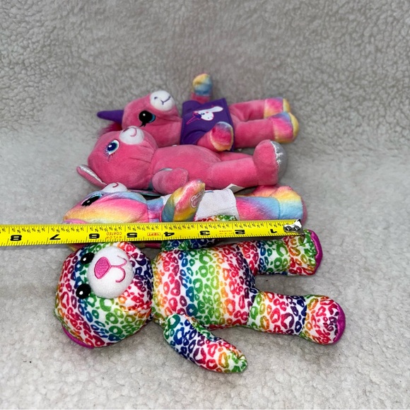 Build-A-Bear Workshop 7" Lot of 4 cats & unicorn pink cheetah plush - Picture 9 of 11